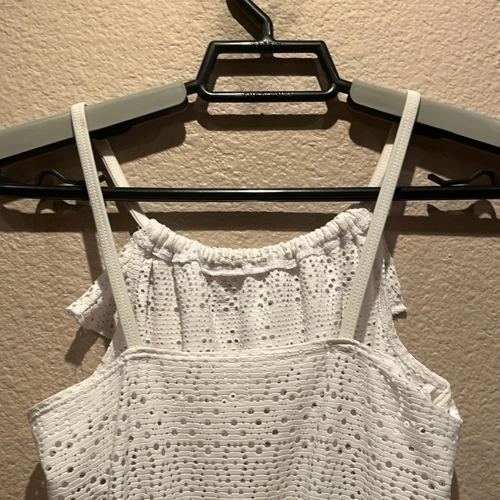 George Girl’s White Swimsuit Coverup Dress Size Medium 8-10